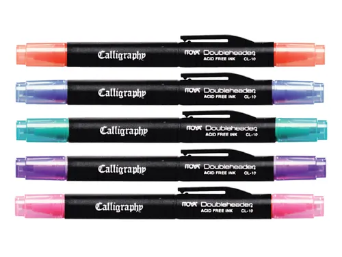 Kalligrafiepen Itoya CL10 1.5mm én 3.0mm penpunt blauw