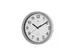 Wandklok MAUL Run RC Ø25x5cm kunststof zilver/wit incl batterij