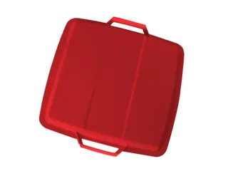 Deksel Voor Multifunktionele Bak Pp Voor 90 Liter Bak Rood - 1