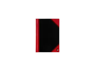 Notitieboek Bantex zwart/rood A6 lijn 70gr 96vel - 2