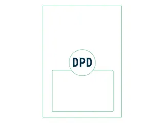 Retourlabel DPD IEZZY A4 1.000 vel 161,5x100mm 1000 labels - 1