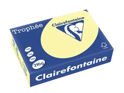 Trophée Pastel gekleurd papier A4 210 gram 250vel Kanariegeel