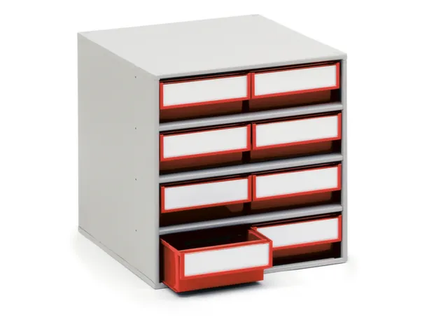 Bakkenunit Bxhxd 400X395X400Mm 8Bakken Rood Behuizing Ral7035