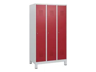 schoollocker,HxBxD 1630x900x500mm,3vak,vak B 300mm,cil.-slot,voeten - 2