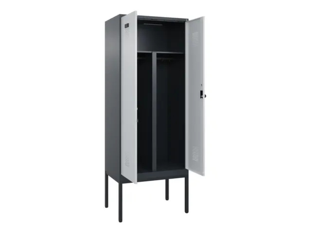 PBM-locker,HxBxD 2120x800x500mm,2vak,vak B 400mm,draaigrendel