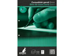 Cursusblok Kangaro A4 ruit 5mm 90 grams 100 vel