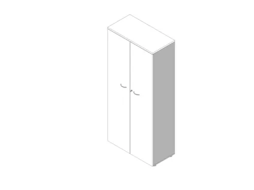 Kantoorkast Romp Aluminium Front Wit bxdxh 900x450x2000mm