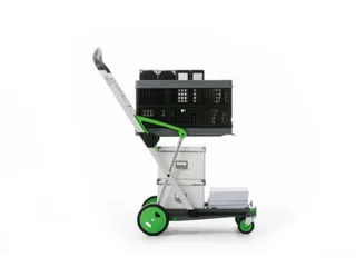 vouwbare winkelwagen,draagverm. 60kg,2etage(s),HxLxB 1025x890x550mm - 8