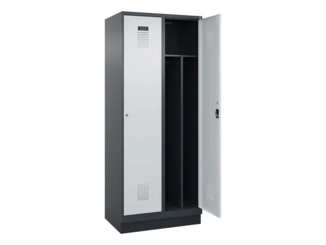 locker voor scheiding van kleding,HxBxD 1950x800x500mm,2vak