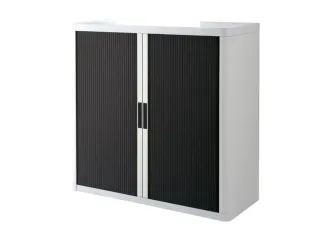 Roldeurkast HxBxD 2040x1100x415mm 4 Oh Romp Wit Front Zwart - 2