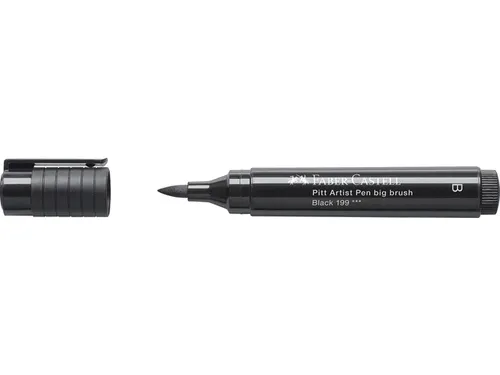 Faber Castell Tekenstift Pitt Artist Pen Big Brush 199 zwart
