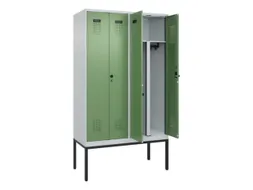 PBM-locker,HxBxD 2120x1200x500mm,4vak,vak B 300mm,draaigrendel