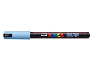 Verfstift Posca PC1MR Extra Fijne punt 0,7mm IJsblauw - 1