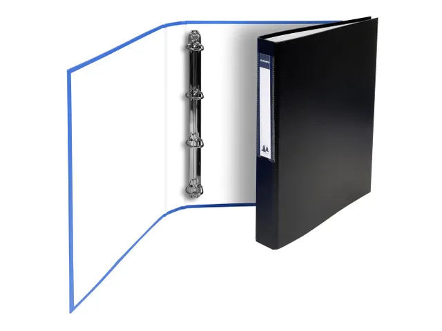 Ringmap karton/PP A4 4D-R 30mm zwart