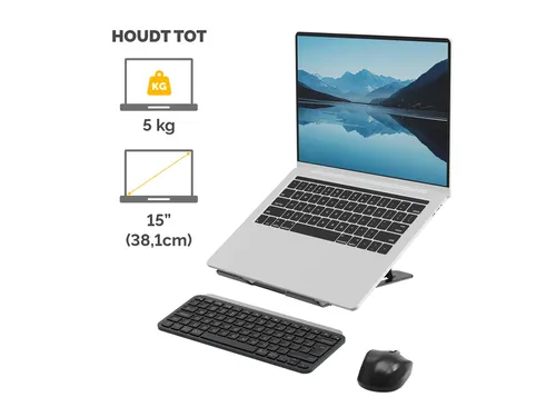 Laptopstandaard Fellowes Alumia zwart