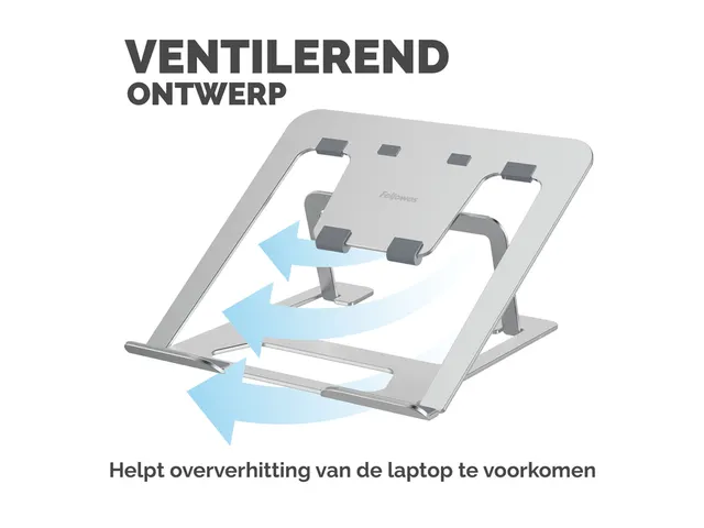 Laptopstandaard Fellowes Alumia zilver