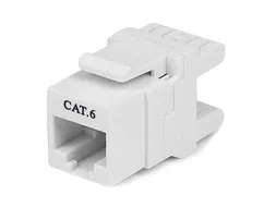 180° Cat6 Contactbus - RJ45 Ethernet Cat6 Wandcontactbus Wit