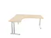 bureau in vrije vorm,HxBxD 740x1800x1600mm,vrije vorm,NE-esdoorn