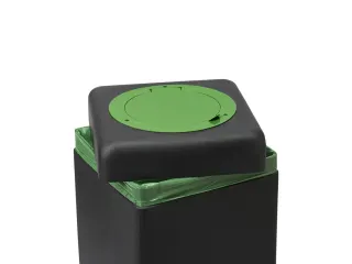 Afvalbak 90 liter EarthBin Groen Zwart - 4