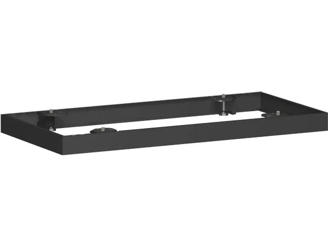 sokkel,v. roldeurkast,HxB 50x800mm,metaal,zwart