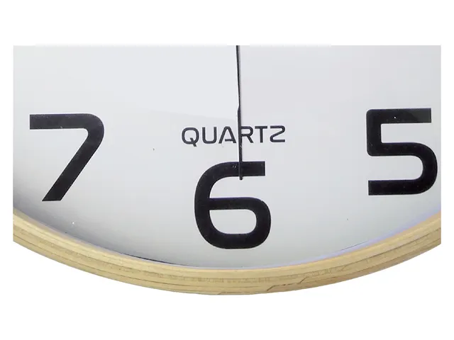 Wandklok Unilux Baltic Ø30,5cm hout/wit cijferaanduiding