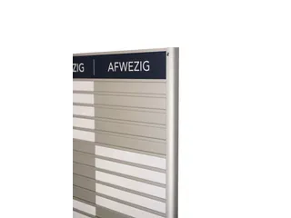 Menoor In-Uit bord 20 namen Aluminium Aanwezig/Afwezig Donkerblauw - 3
