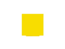 Whiteboard Rocada Skincolour 100x100cm geel gelakt