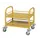 Serveerwagen,Draagverm. 80Kg,2Etage(S),Staaletage,Geel