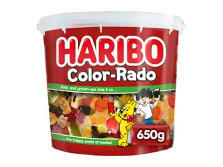 Haribo Color-Rado Wine Gum + Engelse Drop 650Gram - 5