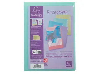 Showalbum 20 tassen 11x15cm in polypropyleen Kreacover Pastel Assorti - 15