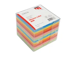 Memokubus Quantore 90x90mm transparant assorti