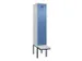 locker met bank,voor scheiding van kleding,HxBxD 2120x400x815mm,1vak