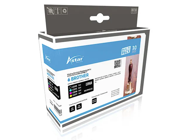 Astar Brother LC3211VALDR DCPJ/MFCJ Inkt CMYK Rebuilt set van 4