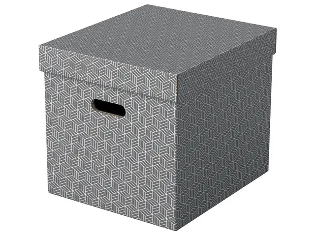 Esselte Home Kubus Opbergdoos Grijs 320x315x365mm Set van 3