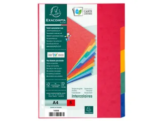 Tabbladen glanskarton 225g 5-delig A4 Assorti - 3