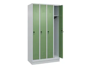 locker,HxBxD 1950x1000x500mm,4vak,vak B 250mm,draaigrendel,sokkel - 2