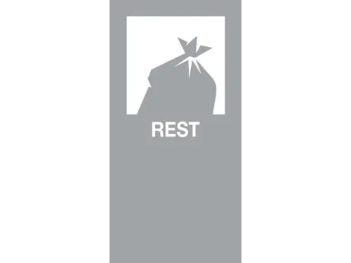 Magneetsticker REST Grijs