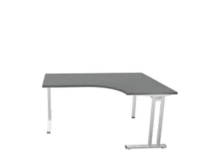 Bureau In Vrije Vorm Hxbxd 720x1600x1200mm Ms-Donkergrijs - 1