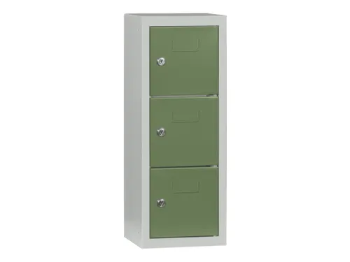 lockerkast,HxBxD 598x225x200mm,cil.-slot,sokkel,RAL7035,front RAL6011