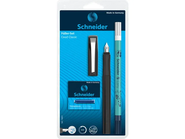 Vulpen Schneider Ceod Classic zwart set op blister