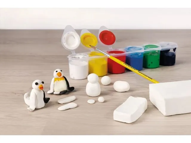 Boetseerklei Wit 3KG in een emmer