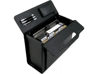 pilotenkoffer Alassio Verona echt leder zwart - 4