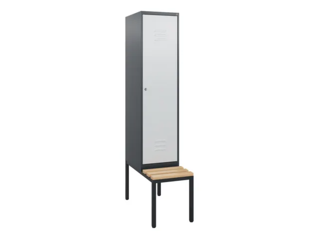 locker met bank,HxBxD 1950x400x815mm,1vak,vak B 400mm,cil.-slot
