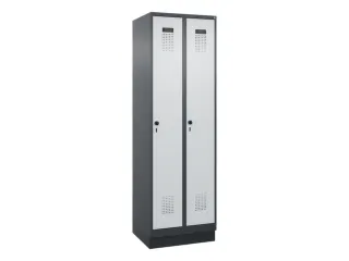 locker,HxBxD 1950x600x500mm,2vak,vak B 300mm,draaigrendel,sokkel - 3