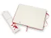 Notitieboek Moleskine large 130x210mm lijn hard cover scarlet red