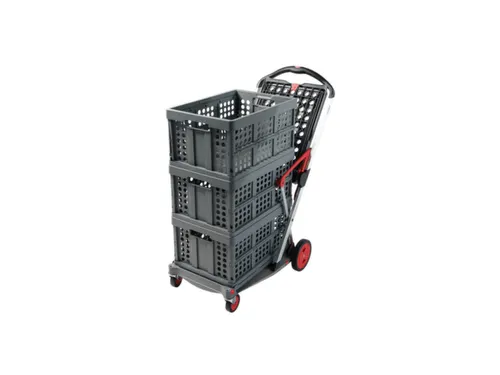 vouwbare winkelwagen,draagverm. 60kg,2etage(s),HxLxB 1025x890x550mm
