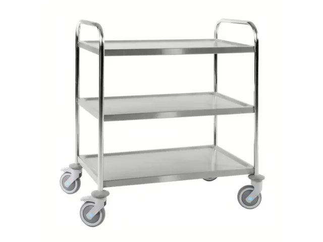 RVS etagewagen,draagverm. 100kg,3etage(s),laadvl. LxB 825x500mm