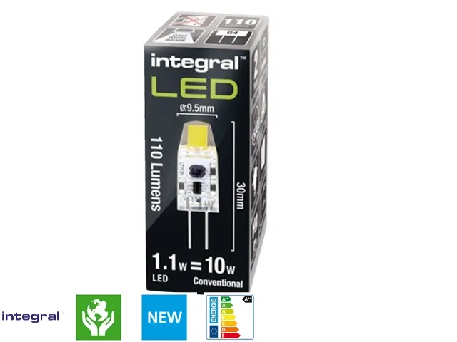 Ledlamp Integral GU4 12V 1.1W 4000K koel licht 110lumen
