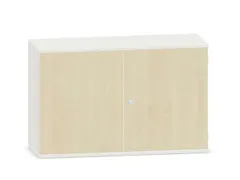 kantoorkast,HxBxD 770x1200x430mm,decor romp wit,decor front esdoorn