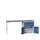 werkbank,HxBxD 930x2000x600mm,linoleumblad,2voeten/1container